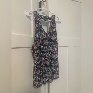 Sew In Love Pink Fitted Sleeveless Tank Top